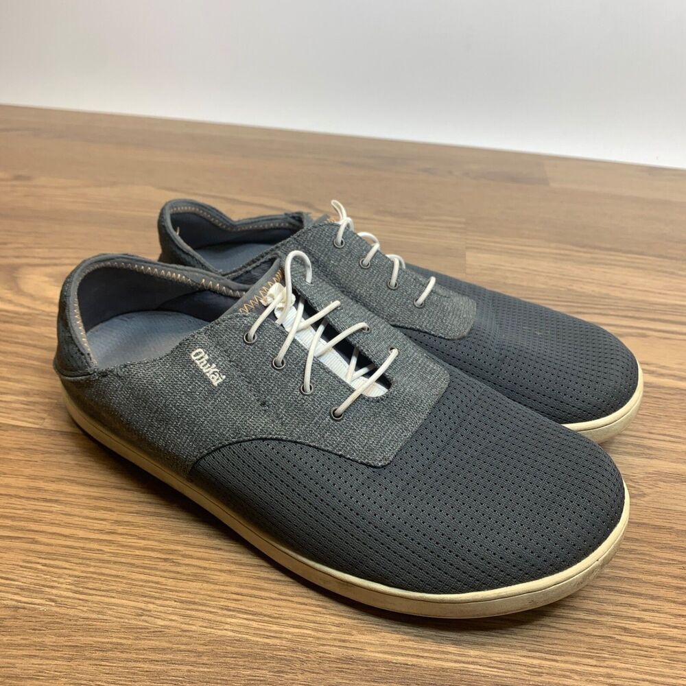 Olukai Nohea Moku Shoes Mens‎ Size 11.5 Blue Slip-On Boat Water Sneakers Relaxed